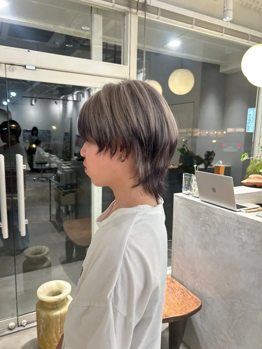 ショート カラー メンズ ヘアカラー 篠原 若奈のヘアスタイル