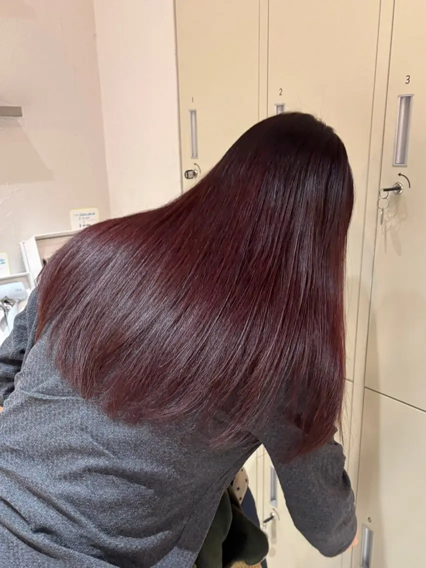 ロング カラー カット ヘアカラー シマダ ユウナのヘアスタイル