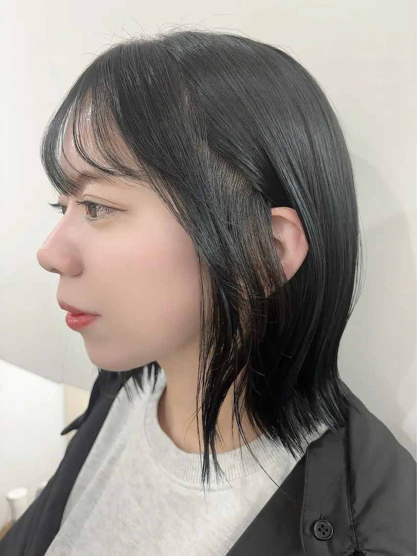 ショート カラー 透明感カラー ダブルカラー ハイライトカラー イルミナカラー インナーカラー カット ヘアカラー トリートメント misa🫧ナチュラ ル縮毛矯正/髪質改善のヘアスタイル