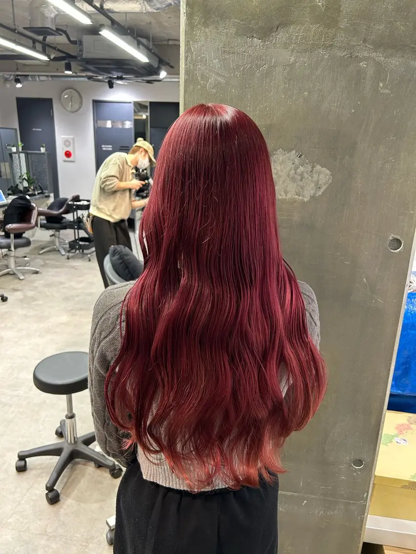 ロング カラー ブリーチ ダブルカラー ブリーチなしカラー ピンクカラー 透明感カラー🫧 /有野ひかりのヘアスタイル