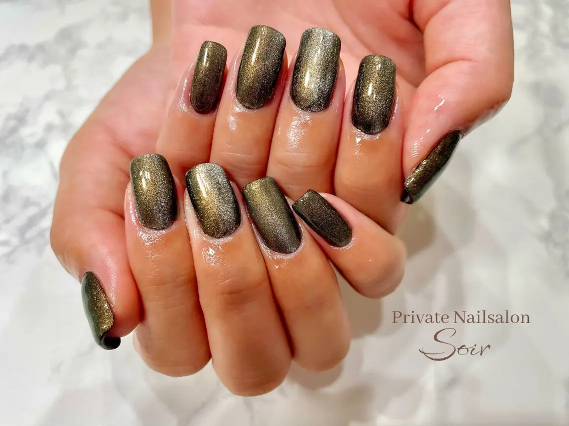 ネイル マグネットネイル ハンドネイル nail soirのネイルデザイン