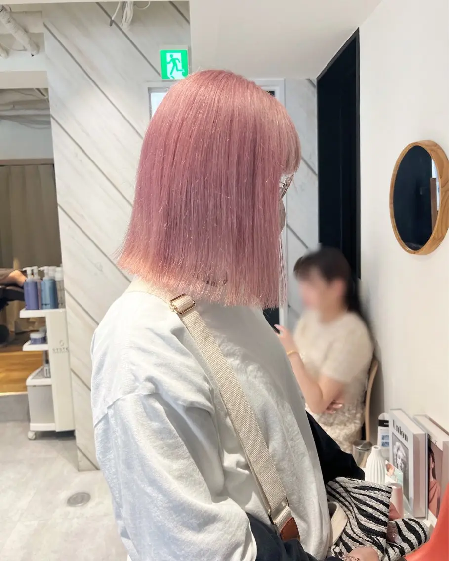 ミディアム ヘアカラー ai 梅田/暖色カラーのヘアスタイル
