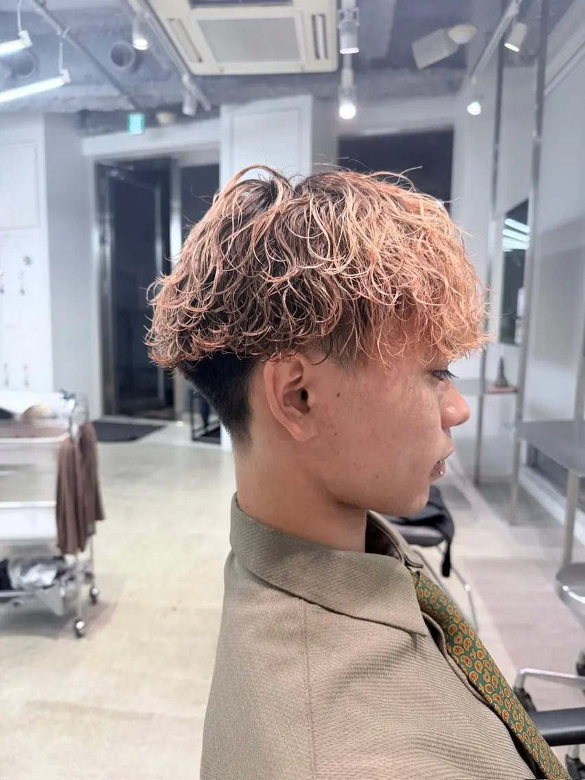 パーマ メンズ カット パーマ トリートメント ☀️fifth天神 英令🌙のヘアスタイル