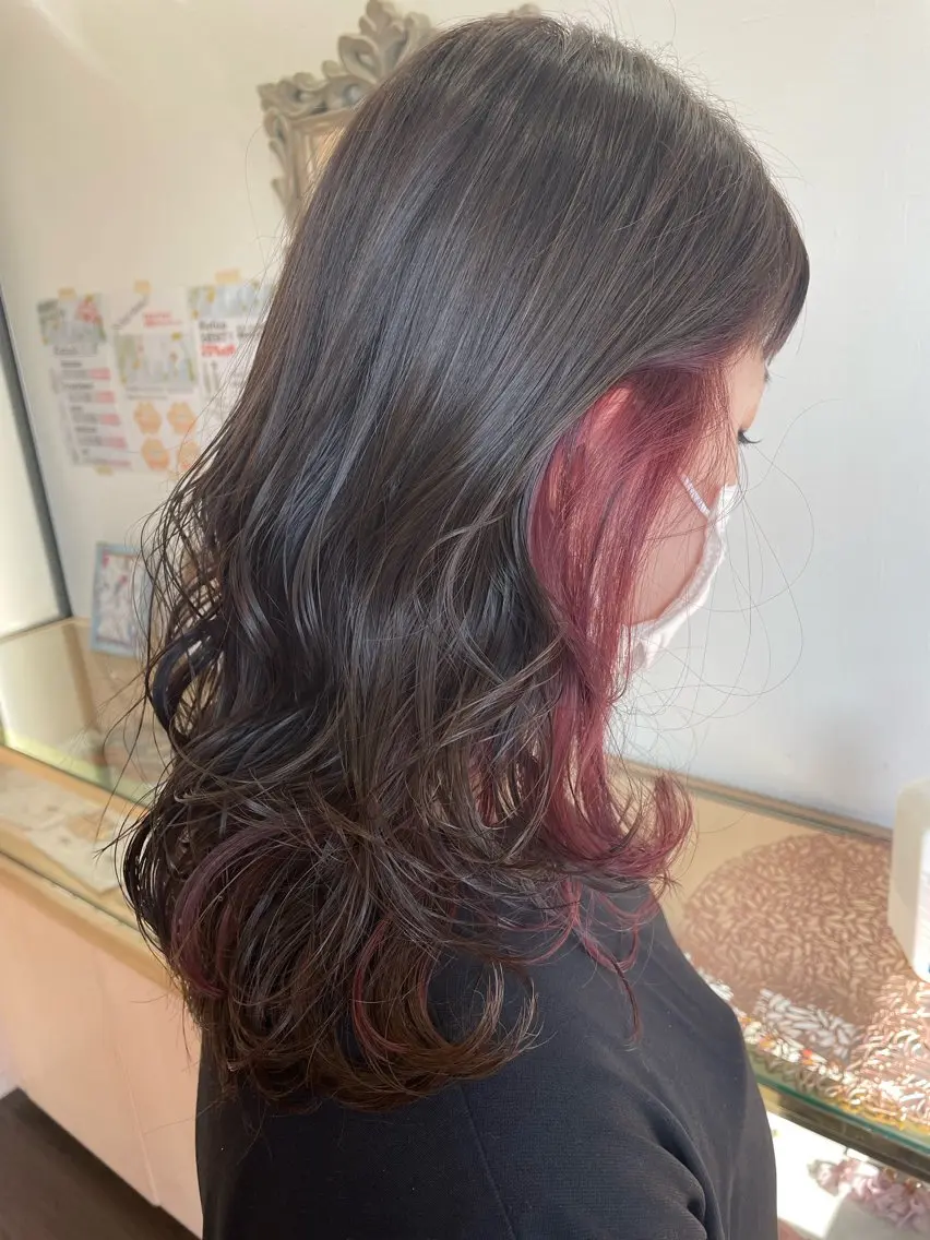 🌷インナーカラー+カット🌷の写真