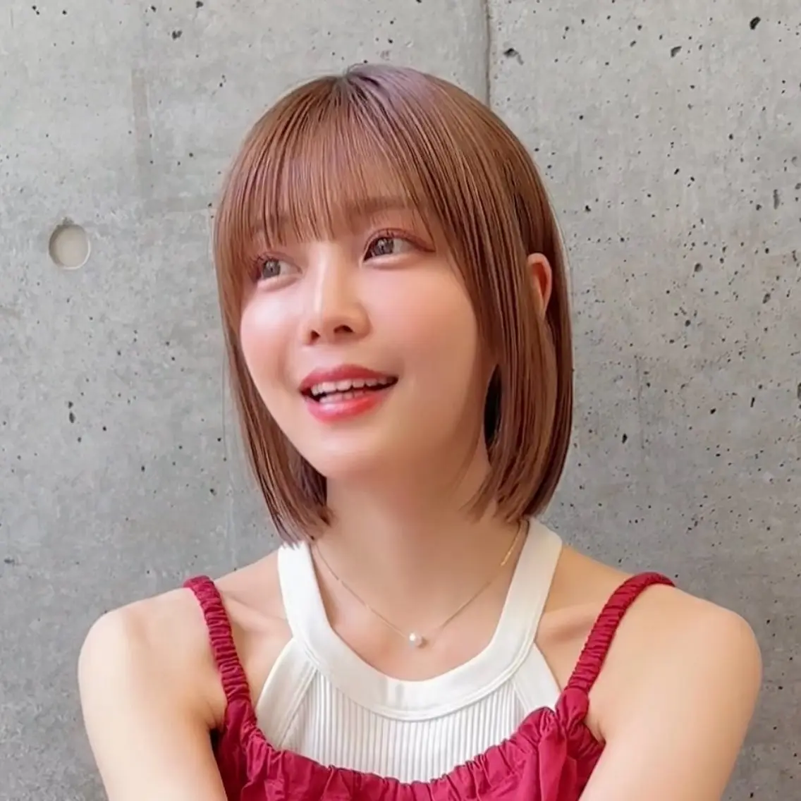 ショート カラー レイヤー🐑髪質改善 顔周りカット/みきとのヘアスタイル