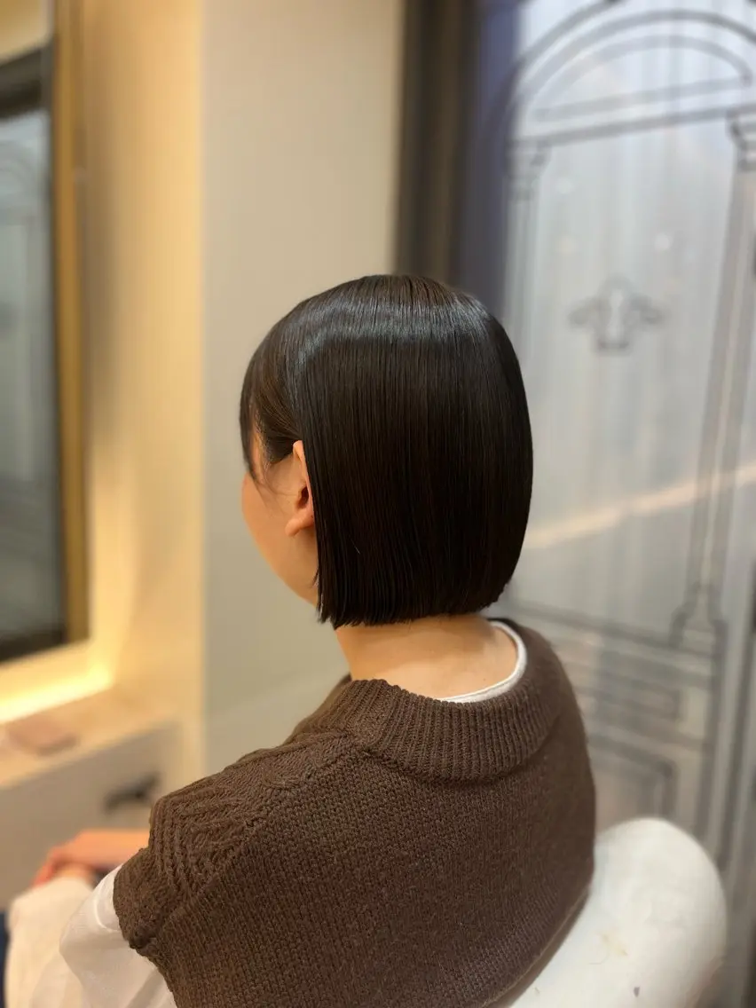 ミディアム ボブ The B/ オガワラナのヘアスタイル