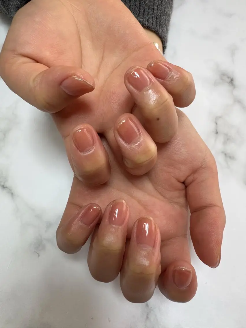 ネイル ジェルネイル シンプルネイル ハンドネイル nail salon minthのネイルデザイン