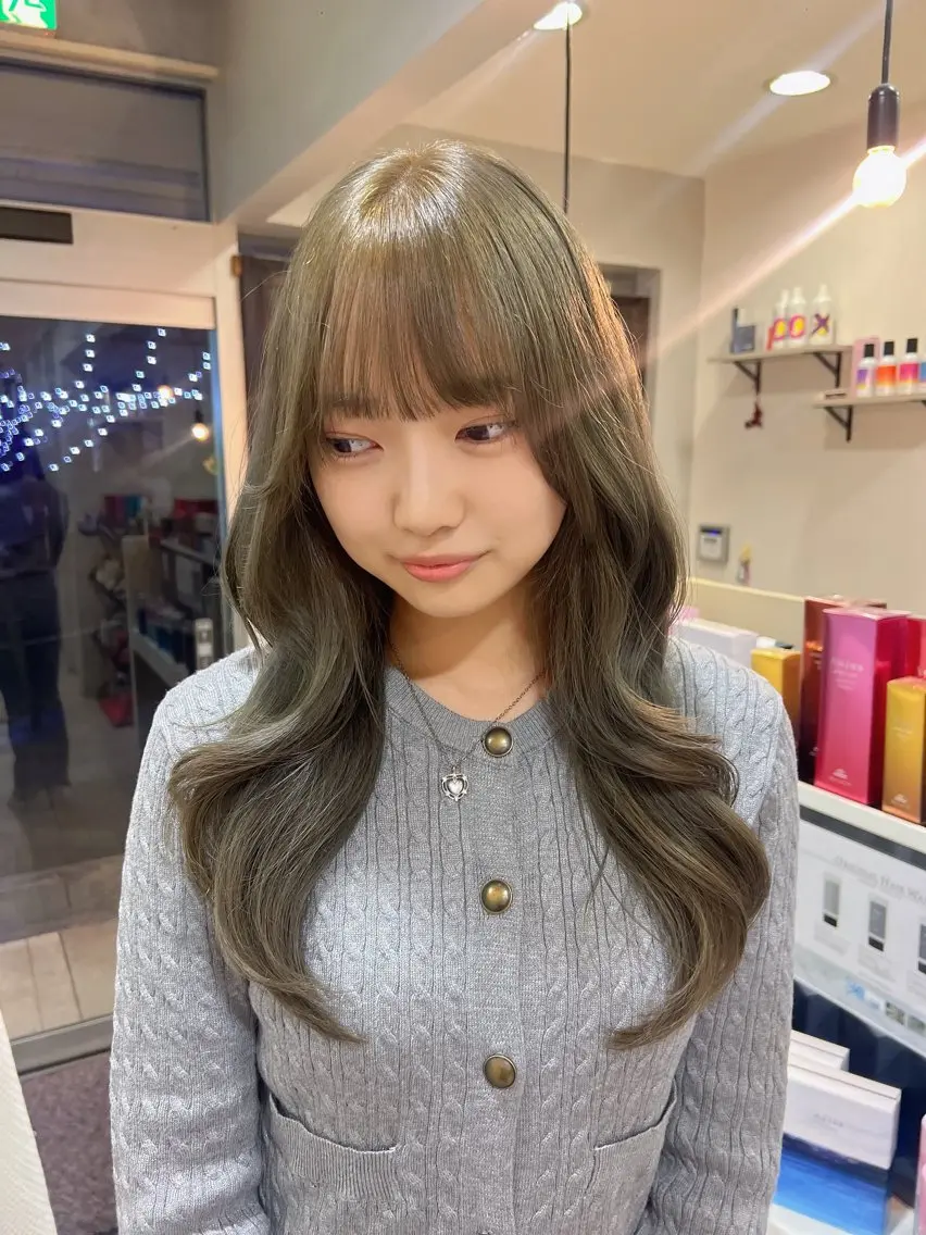 🫐💙寒色カラーが好きな方必見‼️🫐💙選べるダブルカラー(ブリーチありなし)+カラー+3stepトリートメントの写真