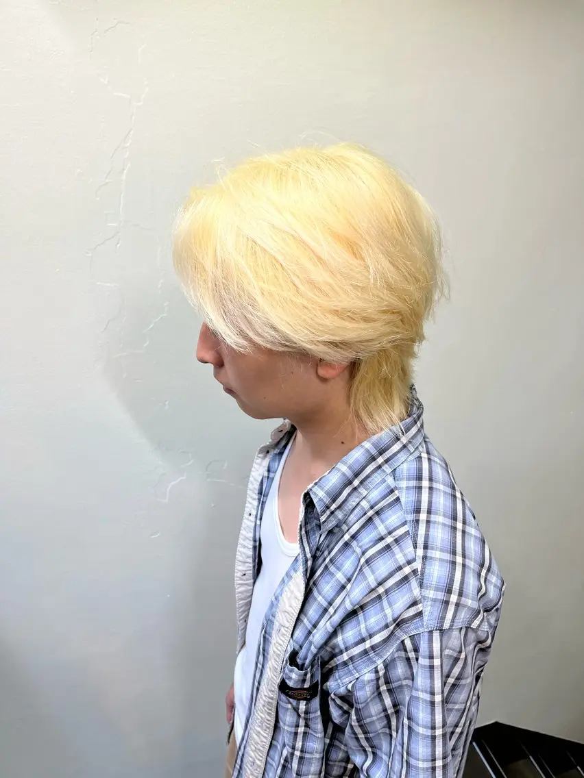 メンズカット×ダブルカラーの写真