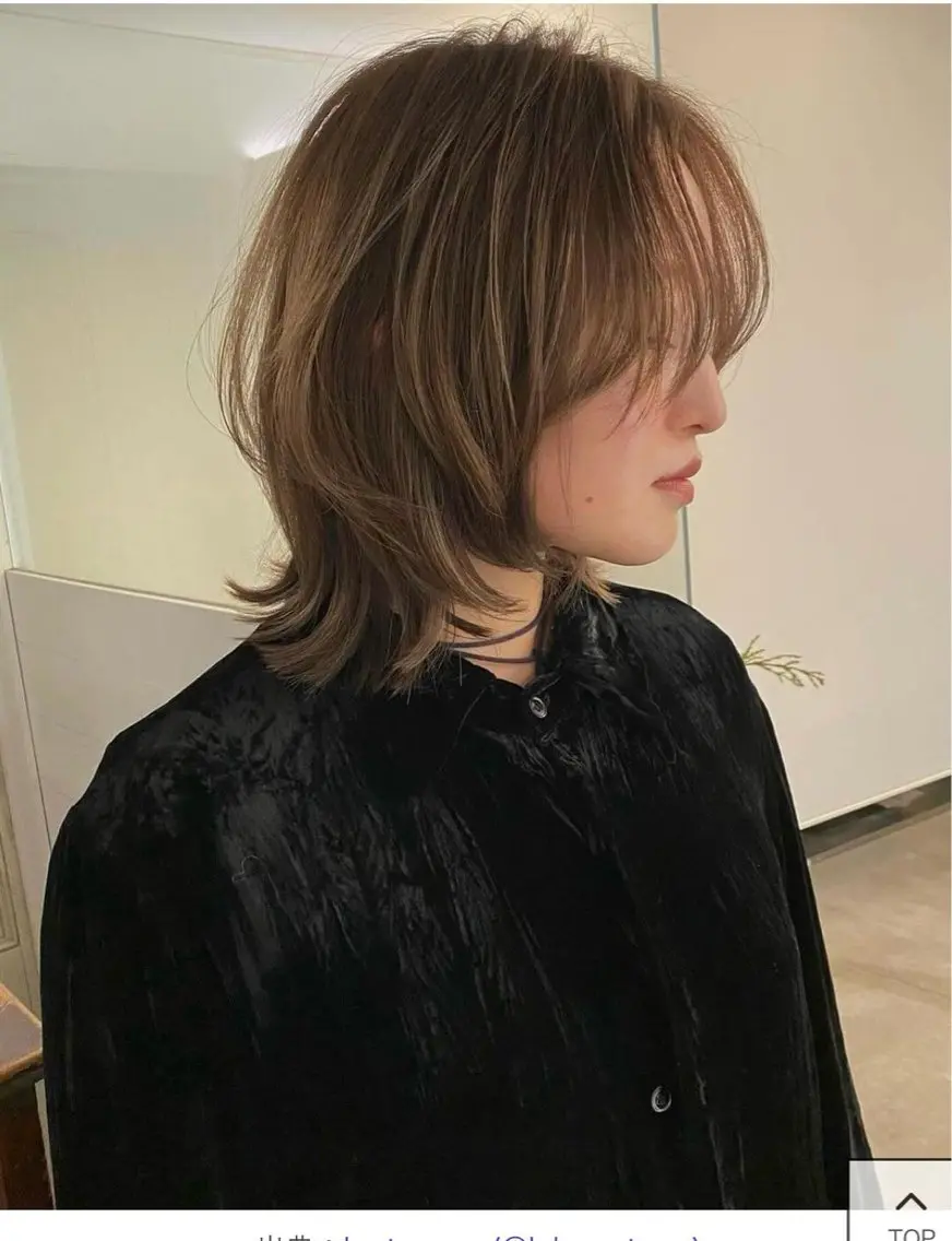ミディアム 🧿パーマ／レイヤー 🧿シュリのヘアスタイル