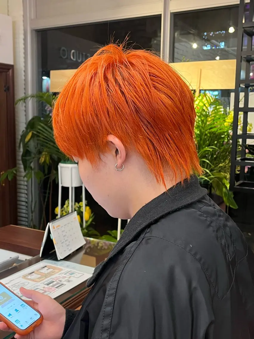 ショート カラー メンズ デザインカラー✨ 日高桃佳のヘアスタイル