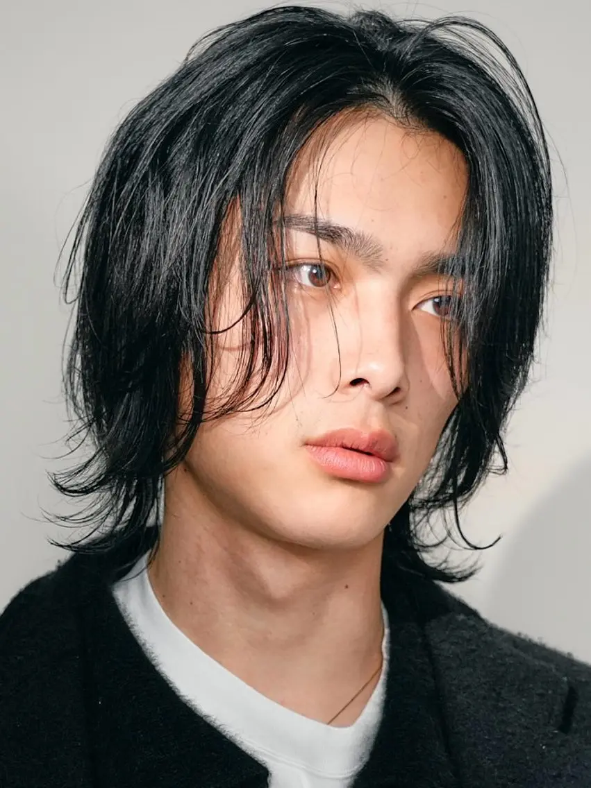 ミディアム パーマ メンズ カット パーマ fifth 菅崎愛斗のヘアスタイル