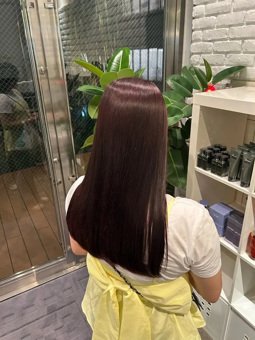 ロング カラー ブラウンカラー レッドカラー レッドブラウン ヘアカラー nonoka/ボブ/ 暖色カラー/表参道のヘアスタイル