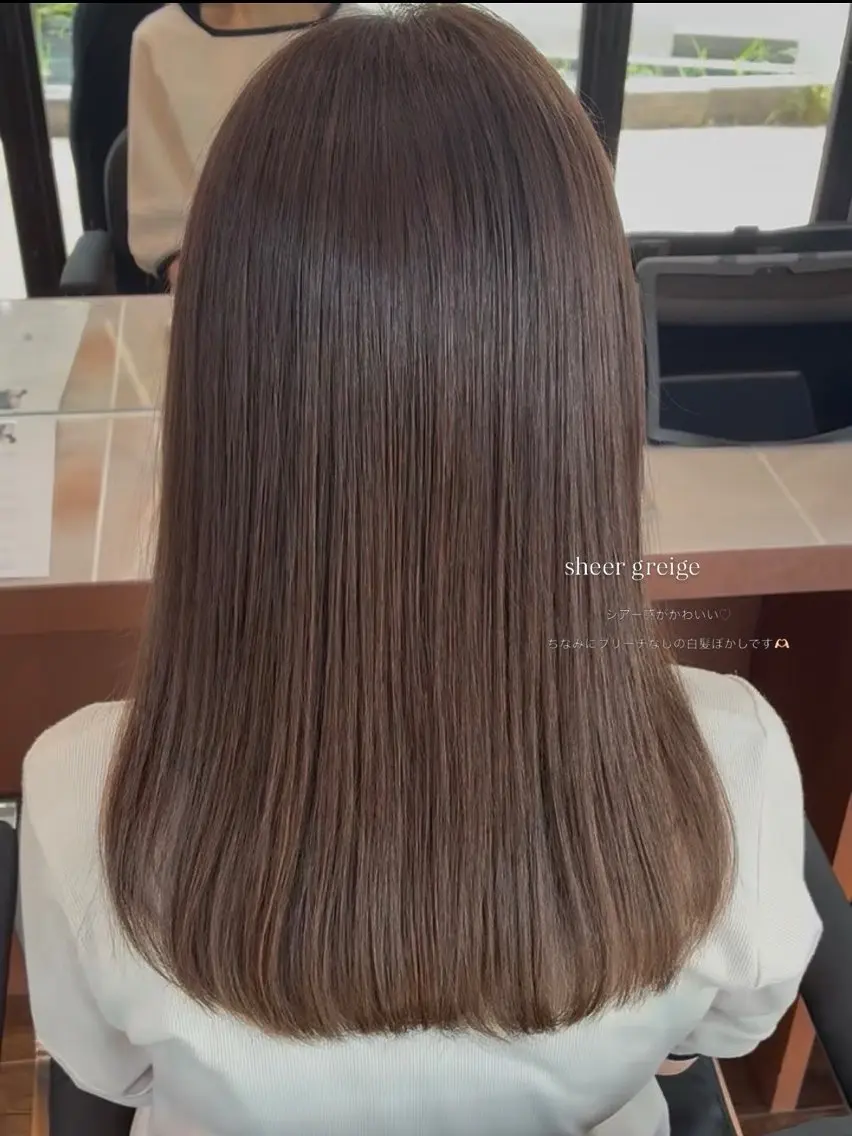 ミディアム カット ヘアカラー kurumi / souのヘアスタイル