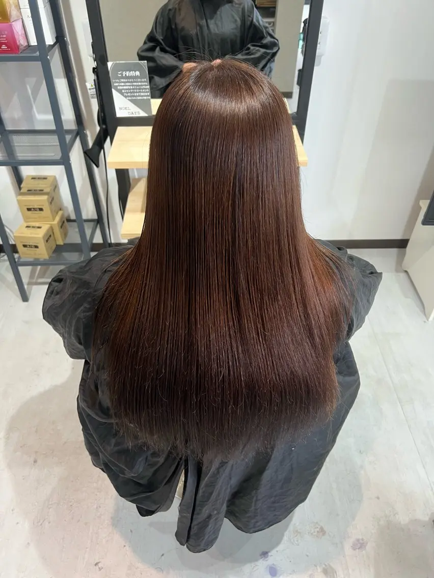 ロング カット 縮毛矯正 Teru Babaのヘアスタイル