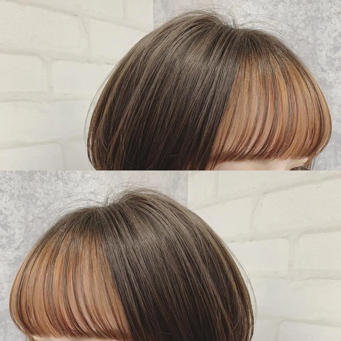 ショート カラー アッシュ バレイヤージュ デザインカラー グラデーションカラー グレージュ カット ヘアカラー トリートメント Zina福岡天神🪞 髪質改善🪞レイヤーのヘアスタイル