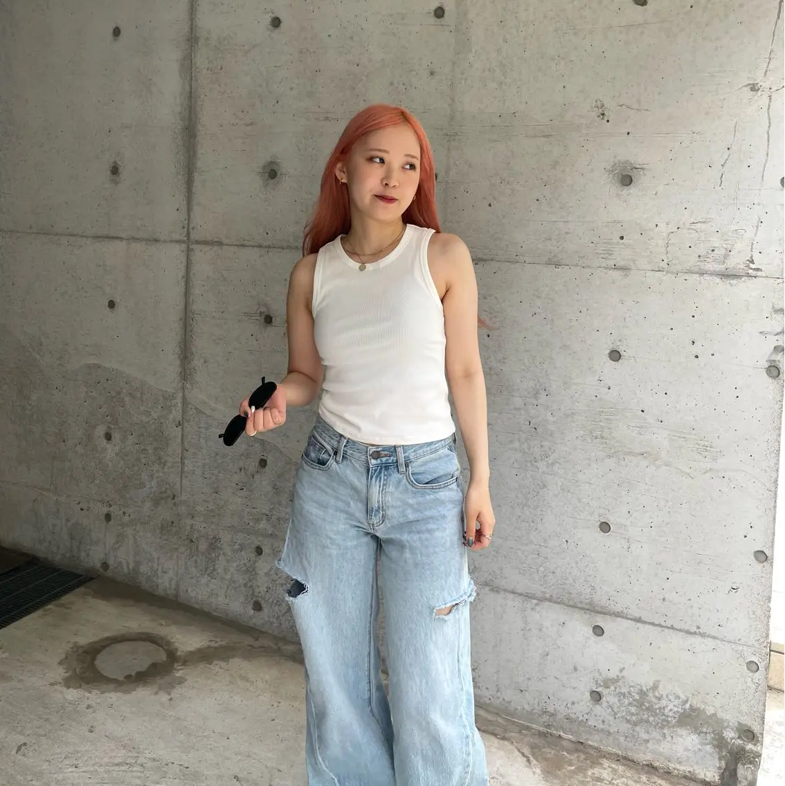 ミディアム カット ヘアカラー トリートメント 畑中康志 美髪矯正/ハイトーンのヘアスタイル