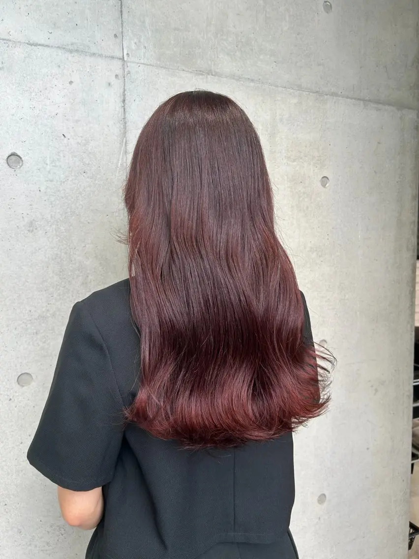 ロング カラー ヘアアレンジ カット ヘアカラー トリートメント ボブ艶モテカラー🫧 カリンのヘアスタイル