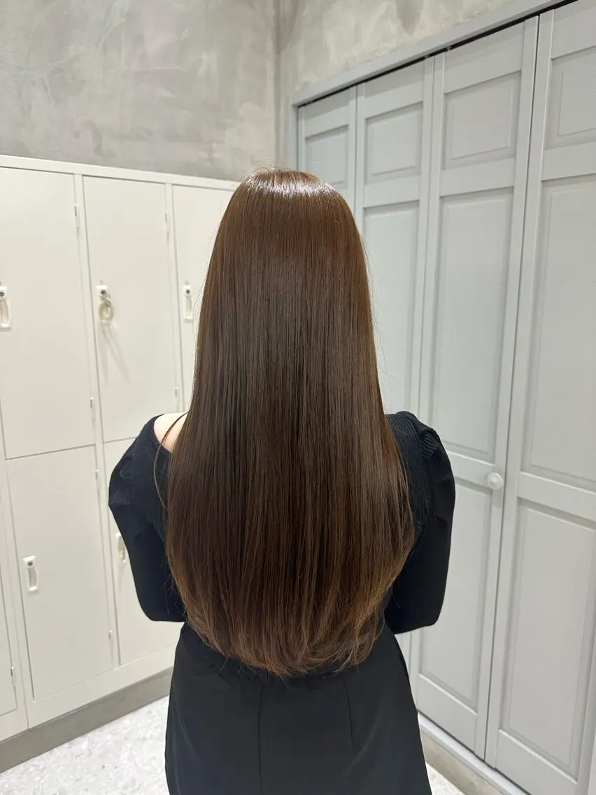 ロング カラー 艶髪/縮毛矯正 特化 ヒトシのヘアスタイル