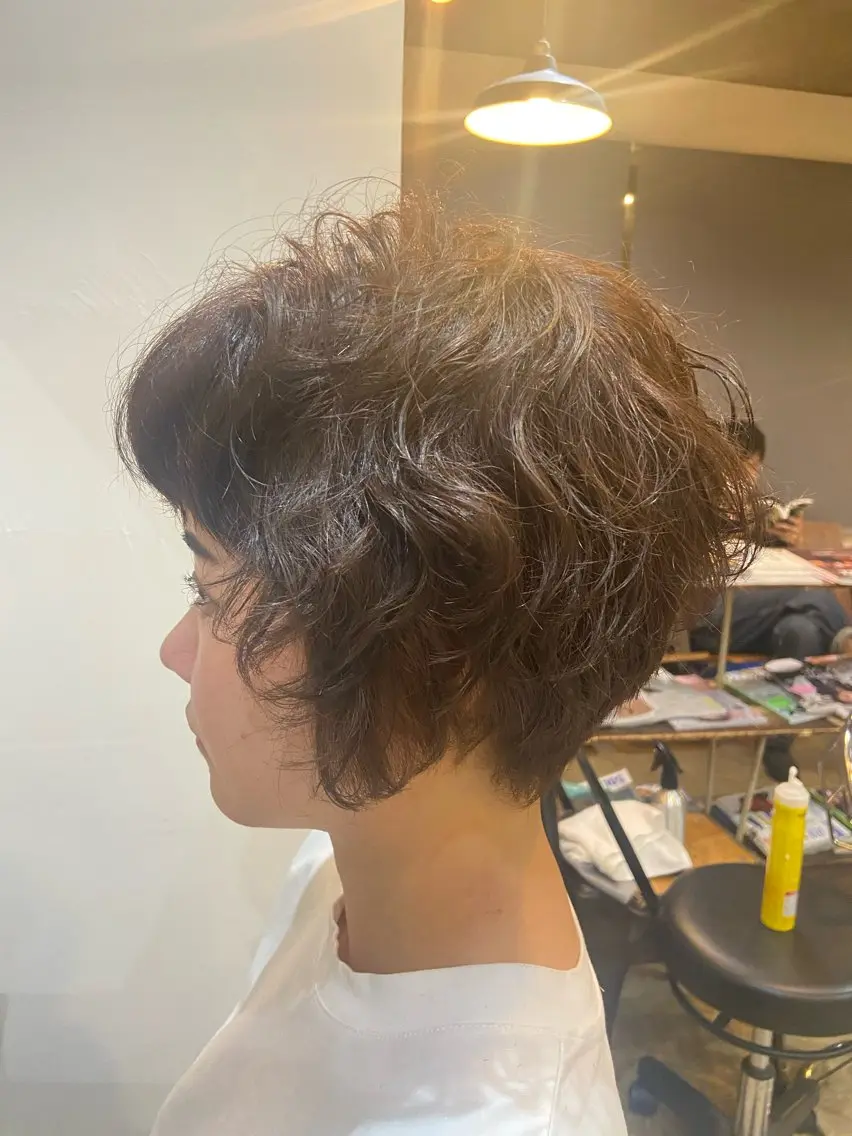 ショート ショートボブ ボブ ショートヘア 岡本 蓮太のヘアスタイル