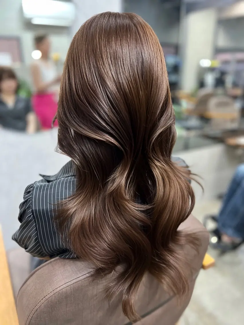 ロング カット ヘアカラー maya🇰🇷韓国 レイヤー/顔まわりのヘアスタイル