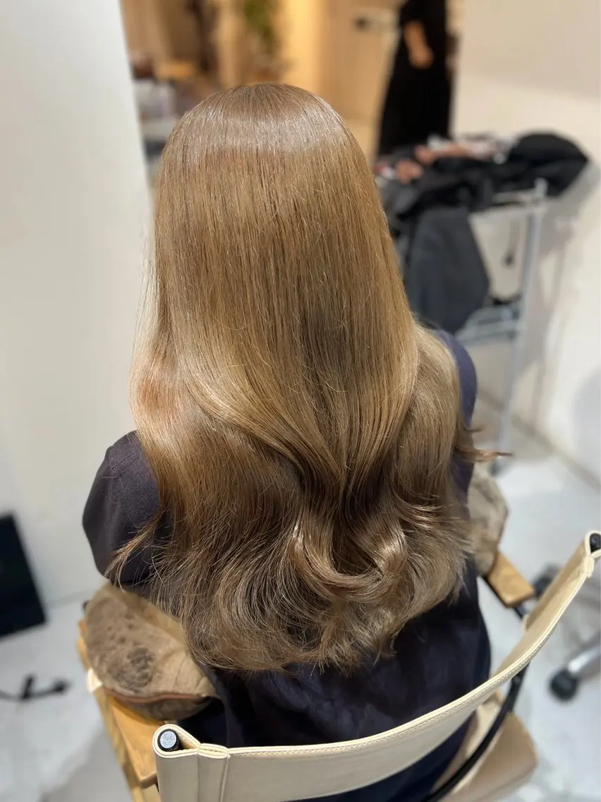 セミロング カラー ヘアアレンジ カット ヘアカラー トリートメント ✨韓国/外国人風✨ 江原巧のヘアスタイル
