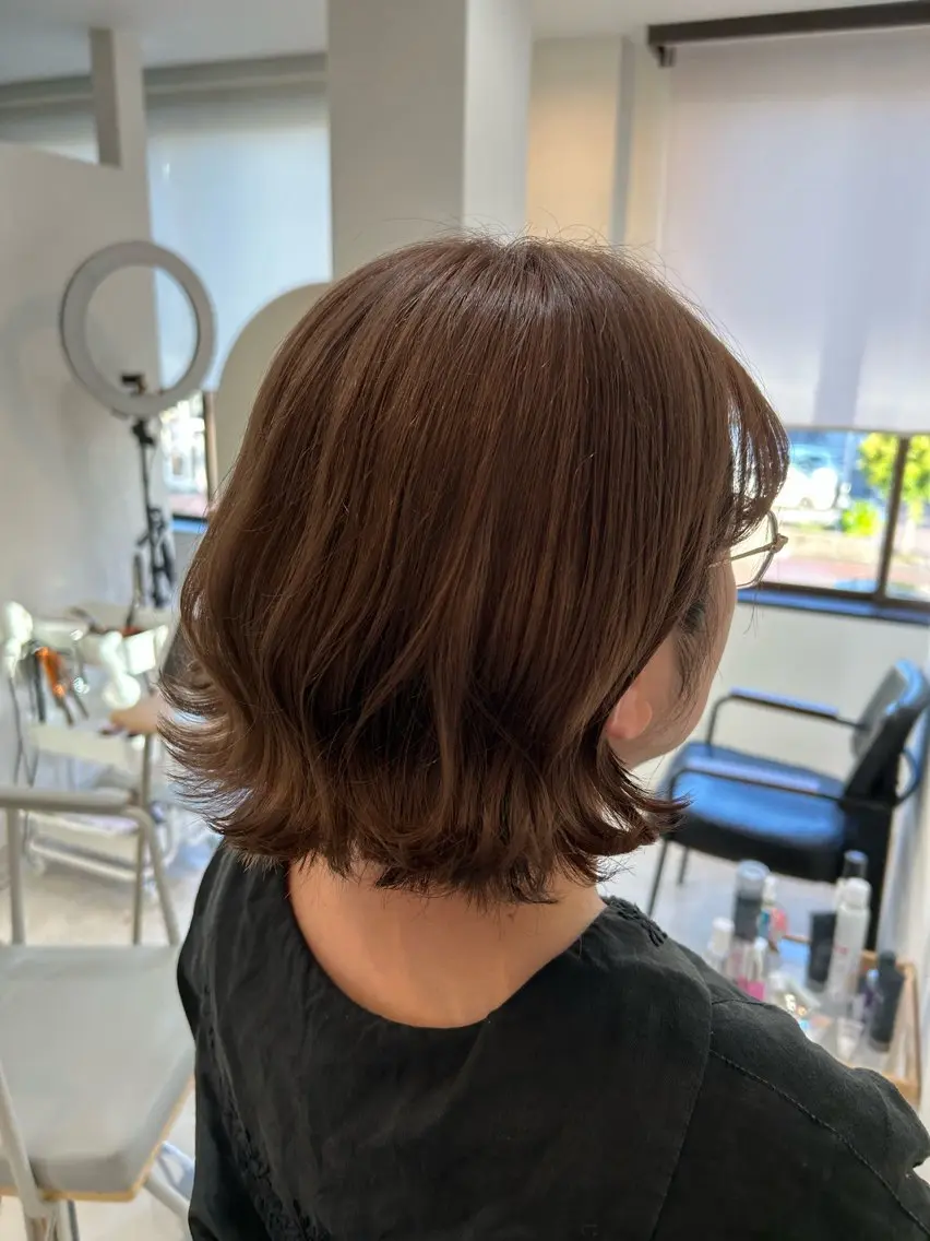 カラー ブラウンカラー マロンブラウン ヘアカラー 青木 優雅のヘアスタイル