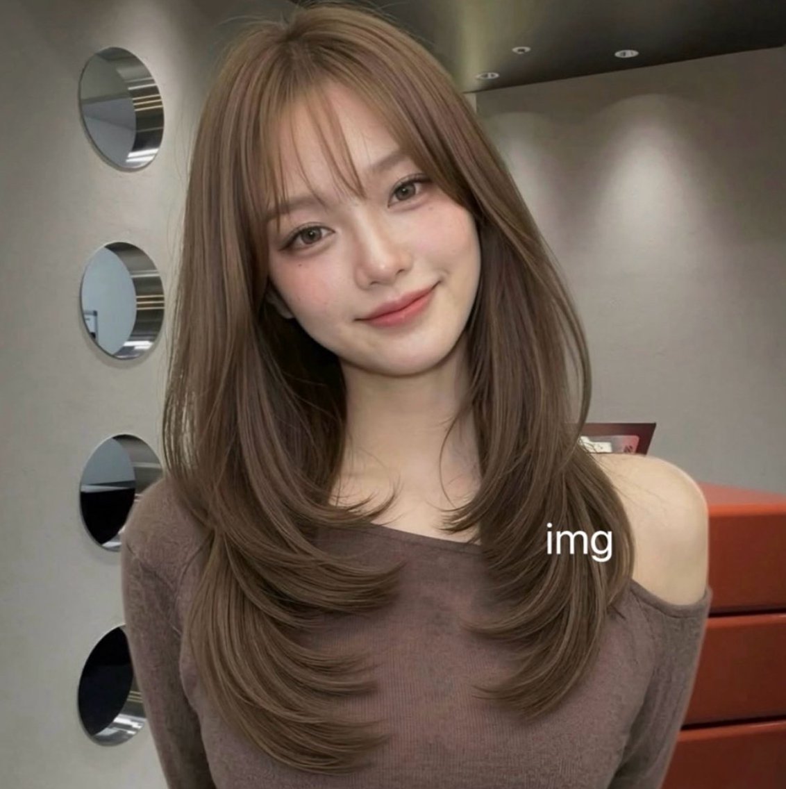ロング 🫧ロングレイヤー 韓国透明感カラー🫧のヘアスタイル