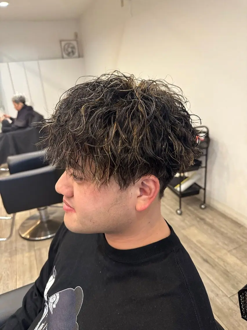 メンズ メンズハイライト 北村 勇樹のヘアスタイル