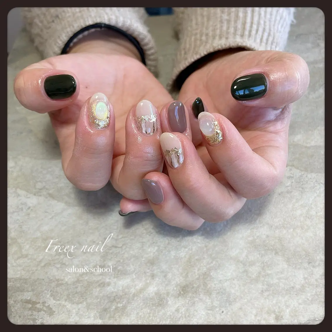 ネイル ハンドネイル ハンドケア freex nail /ニュアンス/個性派のネイルデザイン