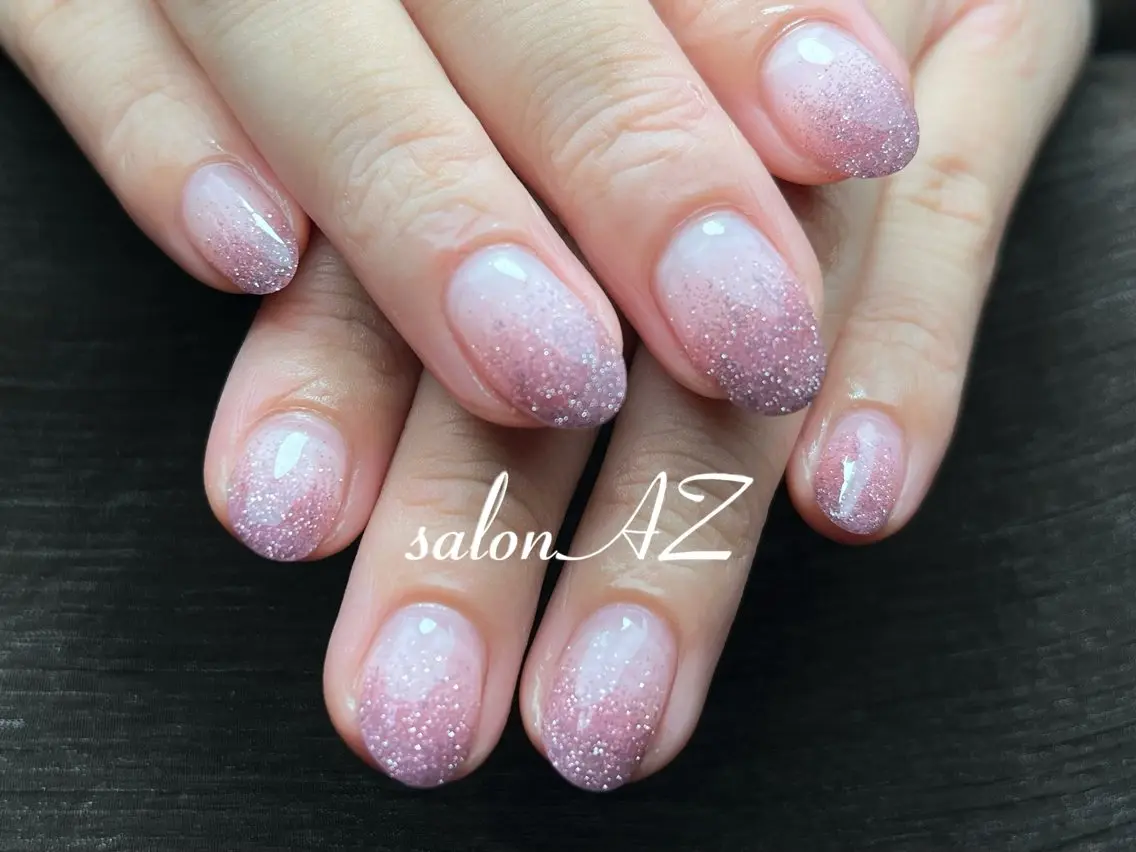 ネイル アートネイル 長さ出し フットネイル フレンチネイル ジェルネイル salon AZのネイルデザイン