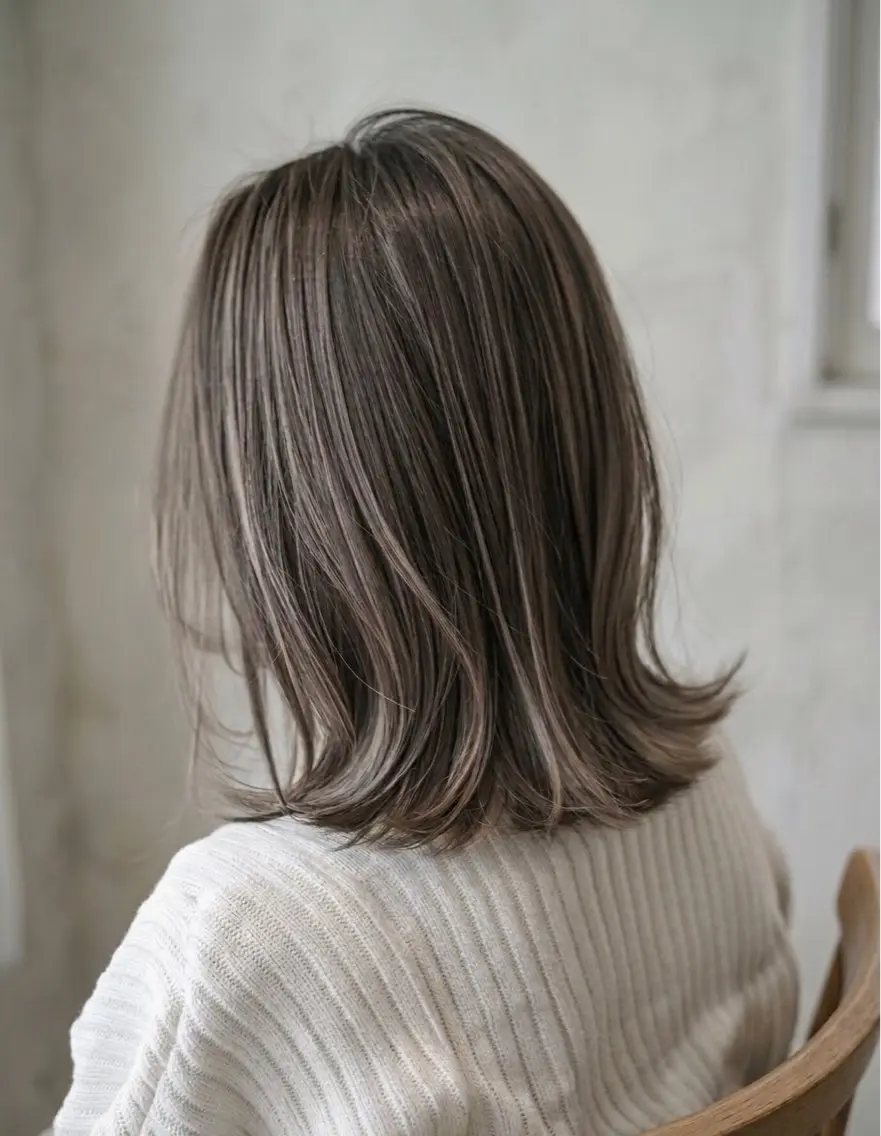 ミディアム カット ヘアカラー トリートメント AYU / MODE K's 松原のヘアスタイル
