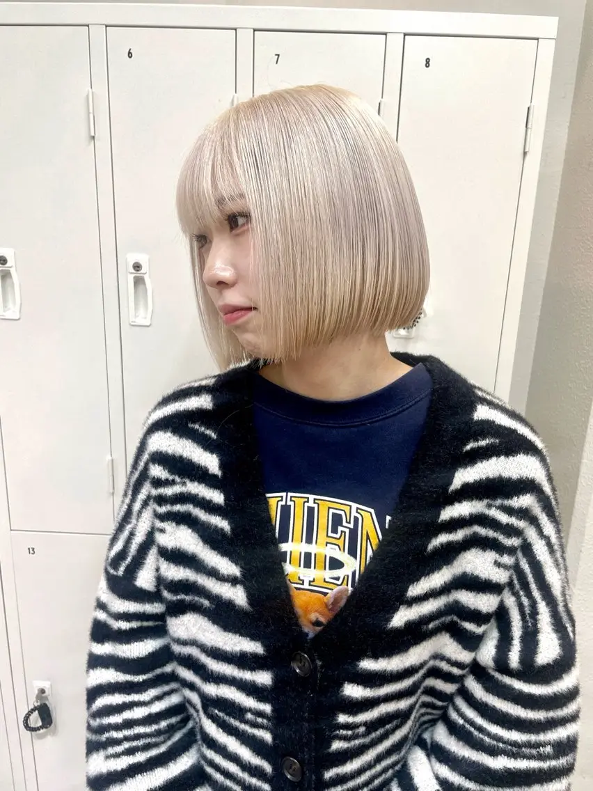 ショート カラー 田中大星 /ボブ 縮毛矯正のヘアスタイル