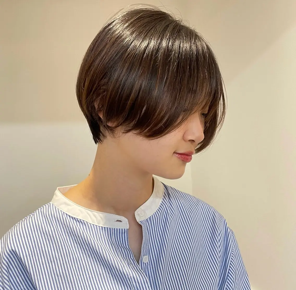 ショート カラー 🤍ブリーチなしカラ ー/渋谷/YUU🤍のヘアスタイル