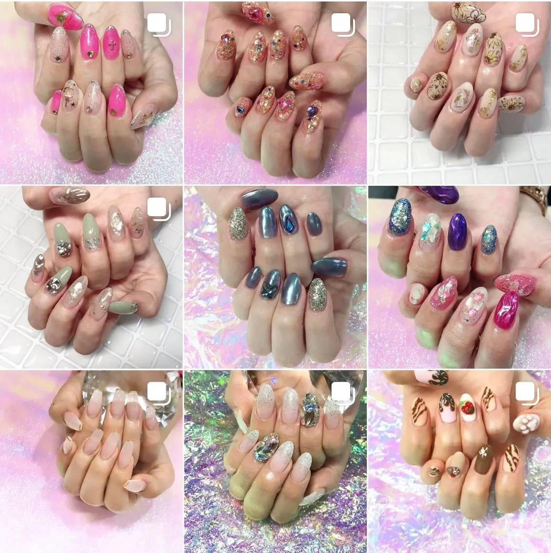 ネイル 渋谷／チップ長さ出し 👑アプレgel-xのネイルデザイン