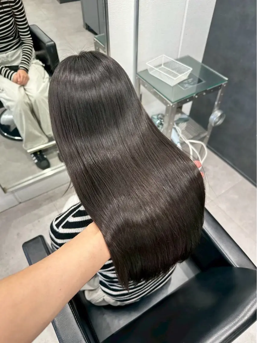 ロング 縮毛矯正 トリートメント Bond Story /名駅/長谷川仁のヘアスタイル