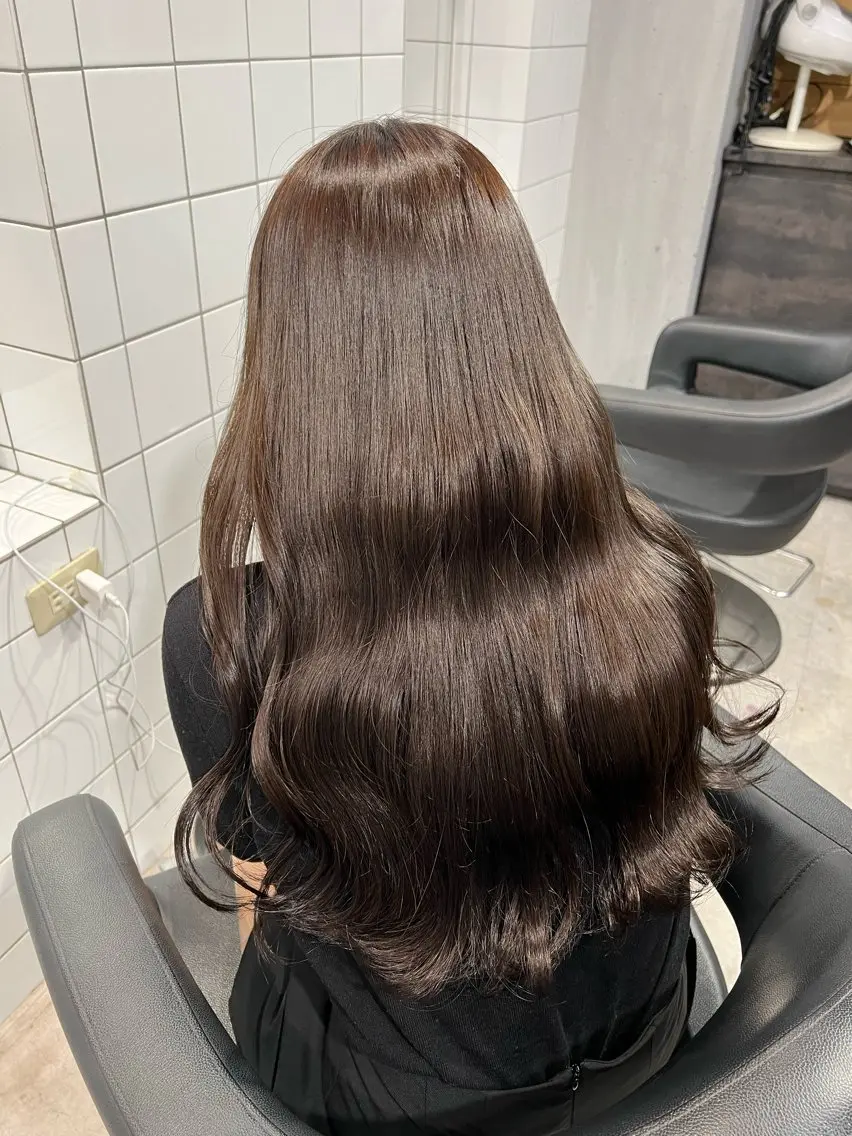 カラー ヘアカラー トリートメント 暖色✖️韓国ヘア 🥀SAHO🥀のヘアスタイル