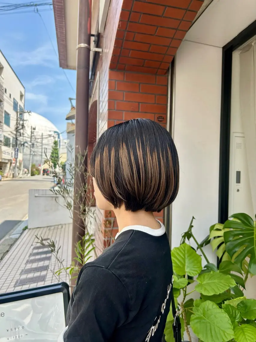 ショート カラー ヘアカラー 保坂 駿太郎のヘアスタイル