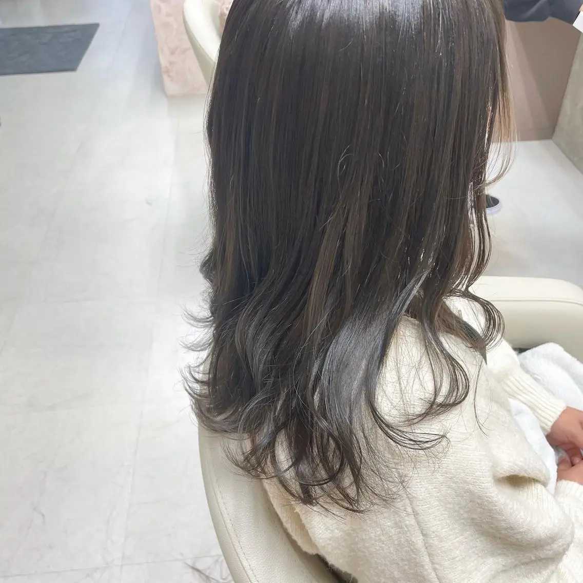 ロング カラー カット ヘアカラー トリートメント 坂本 沙也加のヘアスタイル