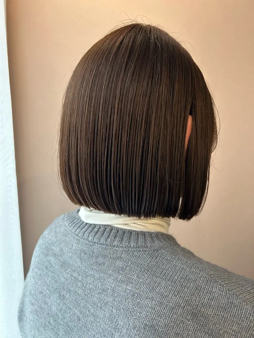 ショート カラー ボブ hubhair レイヤー/透明感のヘアスタイル