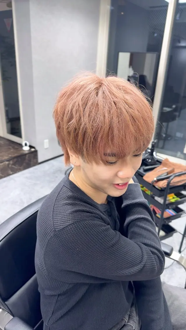 カラー メンズ 有磯 瑠樹のヘアスタイル