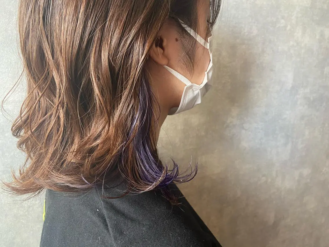 ミディアム パープルカラー Dali 【ダリー】 菊水店のヘアスタイル