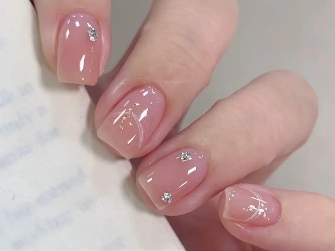 ネイル ブラウン フットネイル フレンチネイル グラデーション 氷ネイル・うるうるネイル ハンドネイル Mixx Nail_ Studioのネイルデザイン
