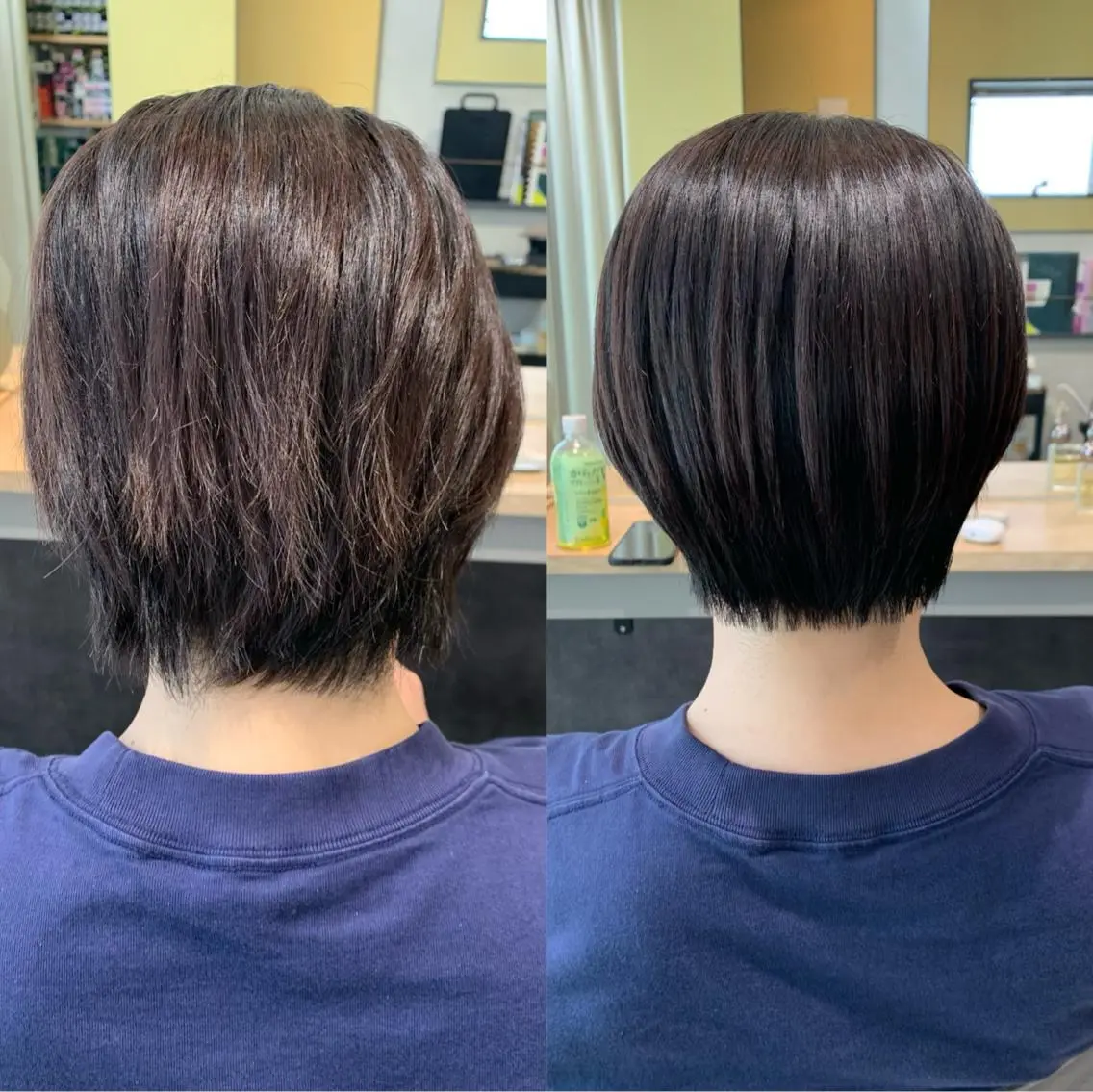 ショート パーマ ストレートパーマ カット 縮毛矯正 トリートメント hubhair レイヤー/透明感のヘアスタイル