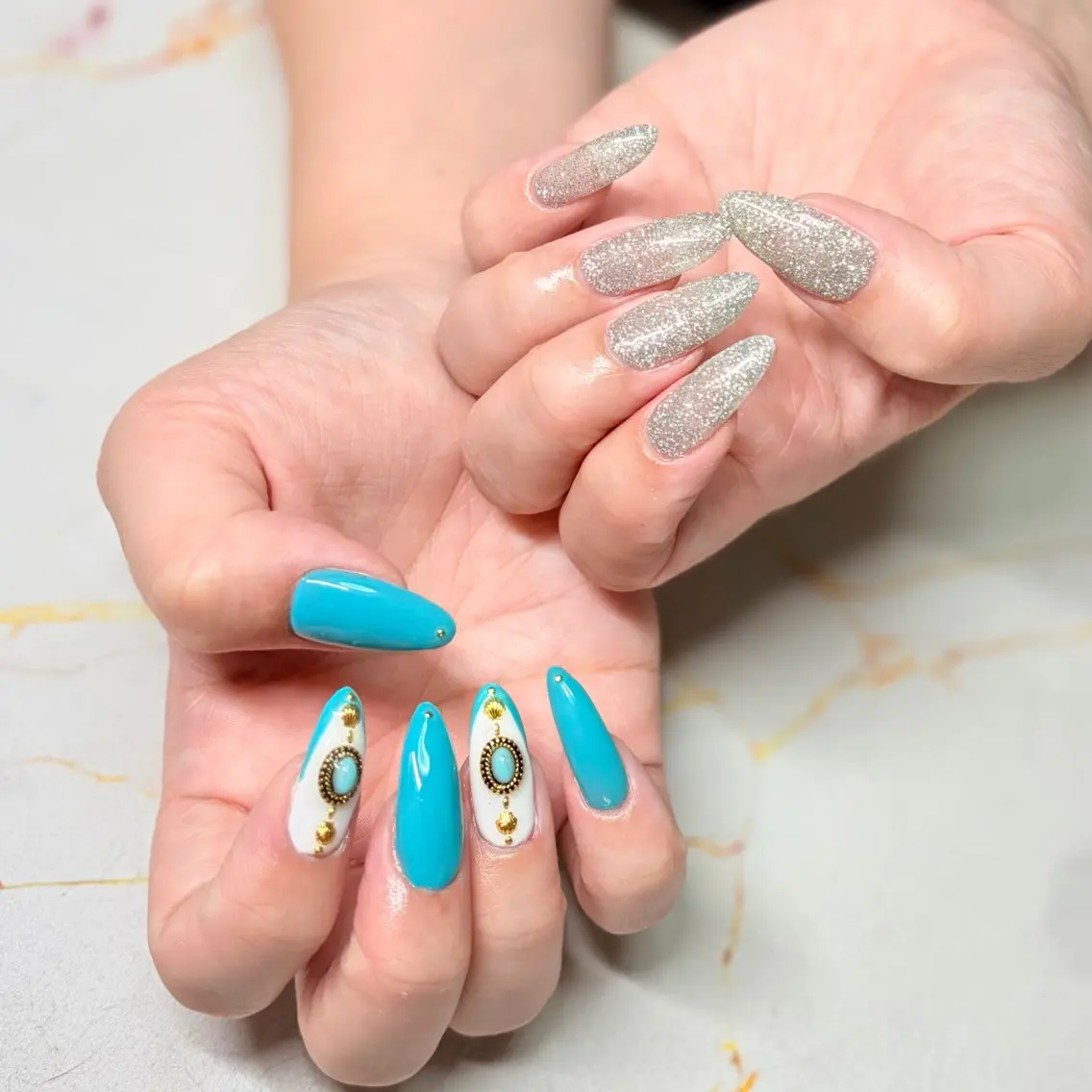 ネイル ハンドネイル フットネイル R.nail 蘭のネイルデザイン