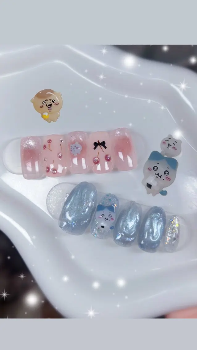 ネイル チークネイル ジェルネイル パラジェル ワンホンネイル ハンドネイル NailSalon Luare 大阪本町のネイルデザイン