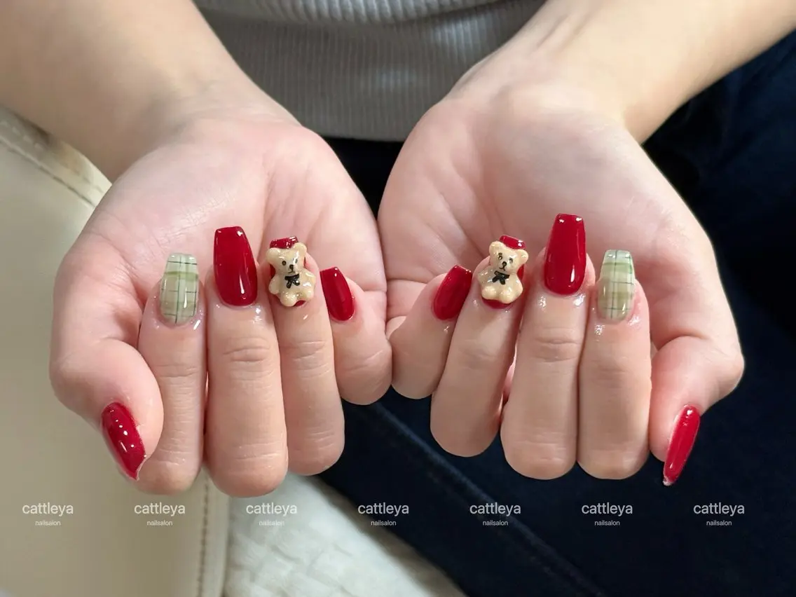 🎀チップ長さ出し🤍シンプルAコース🍒の写真