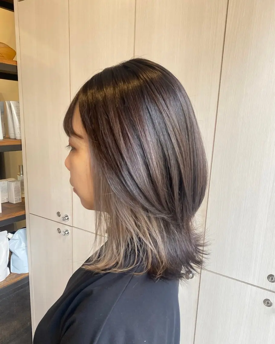 カラー ヘアカラー きむら なみか🪐のヘアスタイル