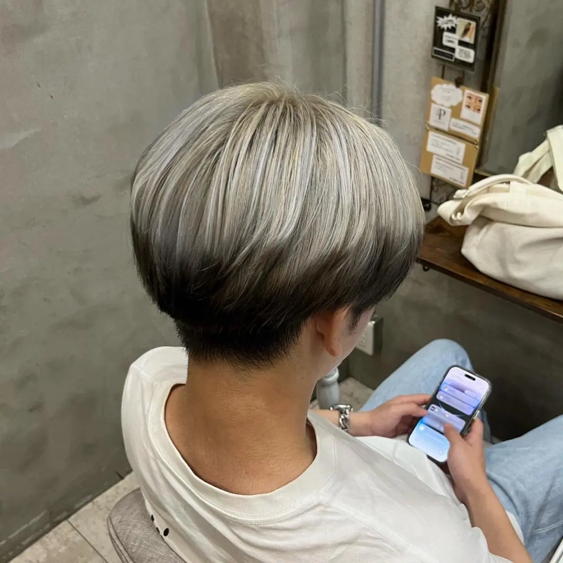 💙メンズ2回目の方限定クーポン💙カット + ハイブリーチ + トリートメントの写真