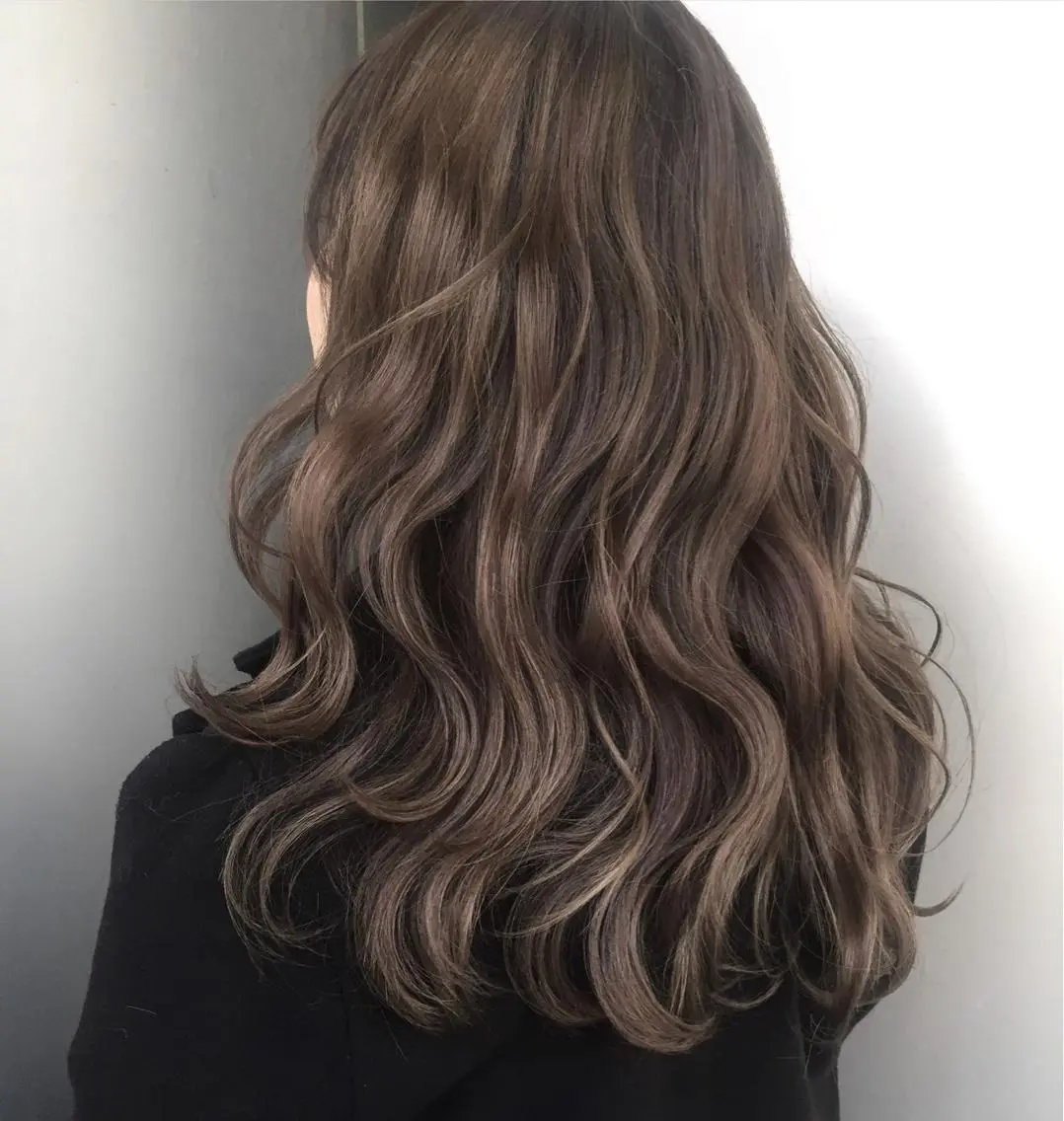 セミロング カラー パーマ 【公式】amble luxe池袋東口🩷のヘアスタイル